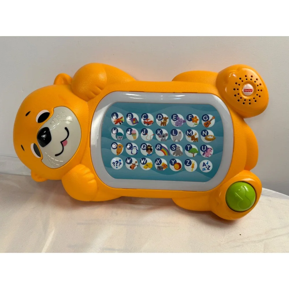 Fisher-Price Linkimals A to Z Otter Interactive Toddler Learning Toy Orange